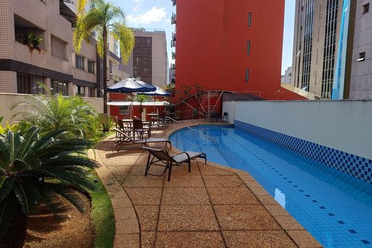 Área comum - Piscina de kitnet/studio à venda com 1 quarto, 30m² em Funcionários, Belo Horizonte