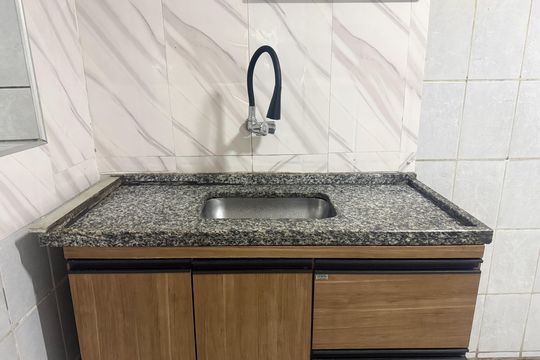 Cozinha de casa para alugar com 3 quartos, 100m² em Vila Marina, São Paulo