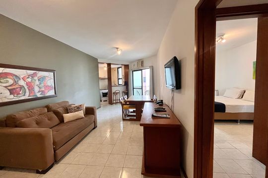 Sala  de apartamento à venda com 1 quarto, 55m² em Copacabana, Rio de Janeiro