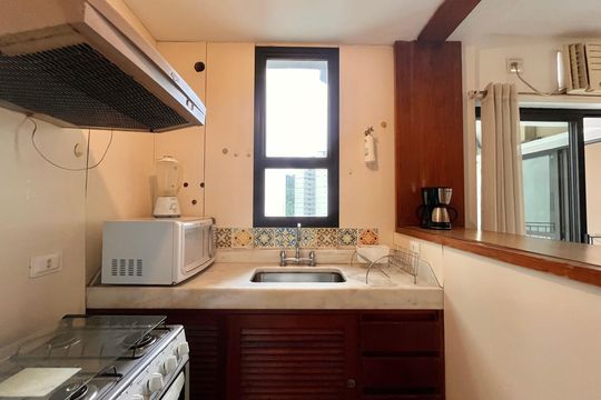 Cozinha de apartamento à venda com 1 quarto, 55m² em Copacabana, Rio de Janeiro