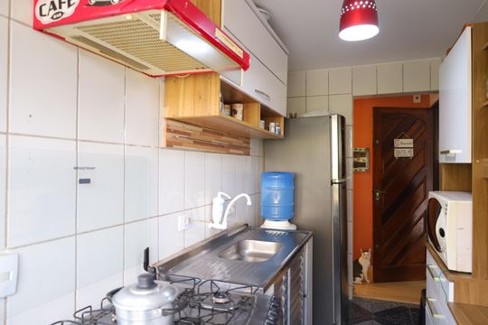 Cozinha de apartamento à venda com 2 quartos, 50m² em Colônia (zona Leste), São Paulo