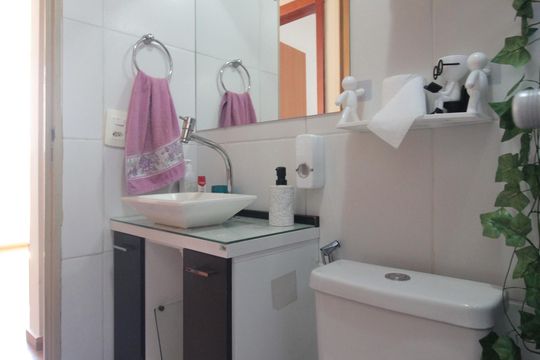 Banheiro Social de apartamento para alugar com 2 quartos, 70m² em São Francisco, Belo Horizonte