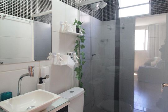 Banheiro Social de apartamento para alugar com 2 quartos, 70m² em São Francisco, Belo Horizonte