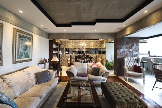 Sala de apartamento para alugar com 3 quartos, 200m² em Jardim, Santo André
