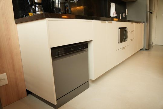 Cozinha de kitnet/studio para alugar com 1 quarto, 30m² em Perdizes, São Paulo