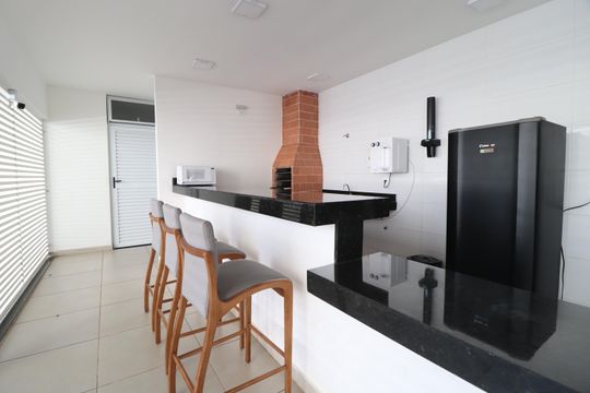 Área comum - Churrasqueira de apartamento para alugar com 2 quartos, 60m² em Brasil, Uberlândia