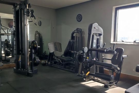 Área comum - Academia de apartamento para alugar com 1 quarto, 38m² em Tamboré, Barueri