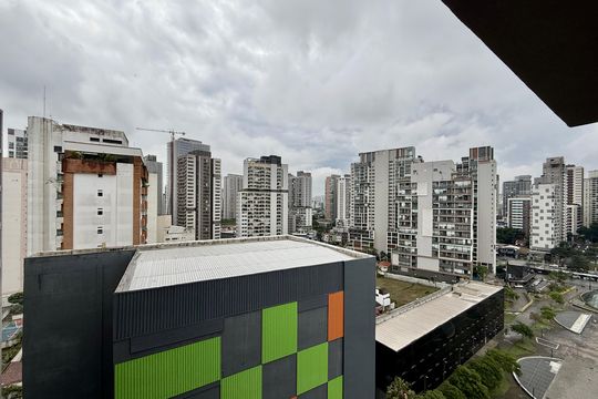 Vista de kitnet/studio à venda com 1 quarto, 23m² em Santo Amaro, São Paulo