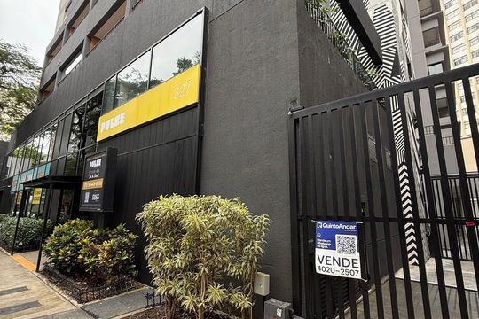 Fachada de kitnet/studio à venda com 1 quarto, 26m² em Vila Buarque, São Paulo