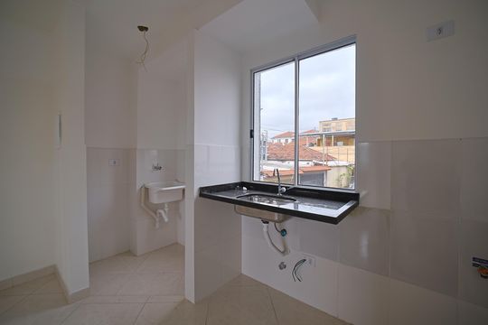 Cozinha de apartamento à venda com 2 quartos, 26m² em Vila Ré, São Paulo
