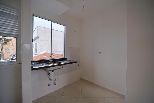 Cozinha de apartamento à venda com 2 quartos, 26m² em Vila Ré, São Paulo