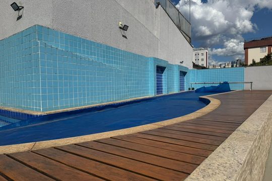 Área comum - Piscina de apartamento à venda com 3 quartos, 90m² em Alto Barroca, Belo Horizonte