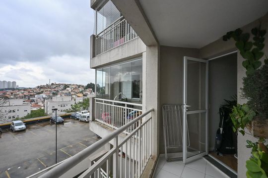 Varanda de apartamento à venda com 2 quartos, 51m² em Jardim Monte Alegre, Taboão da Serra