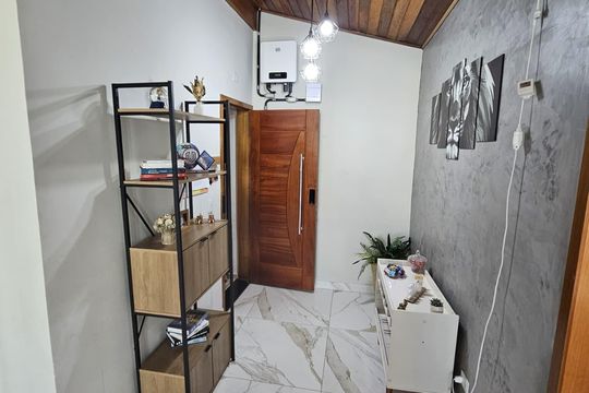 Hall de entrada de apartamento para alugar com 3 quartos, 124m² em Parque Sao Vicente, Mauá