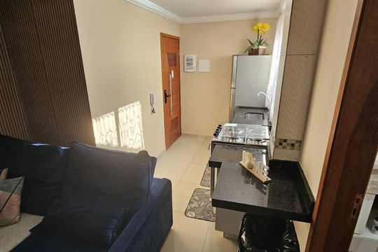 Sala de apartamento para alugar com 3 quartos, 124m² em Parque Sao Vicente, Mauá