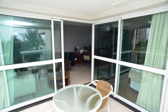 Varanda de apartamento para alugar com 1 quarto, 53m² em Barra da Tijuca, Rio de Janeiro