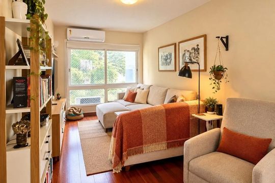 Sala de apartamento para alugar com 2 quartos, 60m² em São Sebastião, Porto Alegre