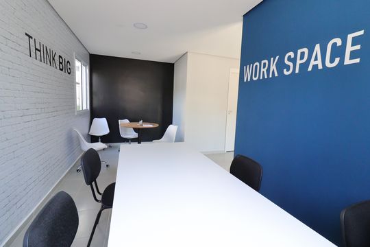 Área comum - CoWorking de apartamento para alugar com 1 quarto, 37m² em Jurubatuba, São Paulo