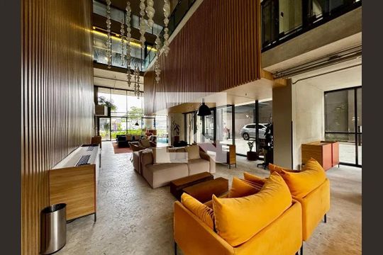 Área comum - Hall Social de apartamento para alugar com 1 quarto, 55m² em Pinheiros, São Paulo