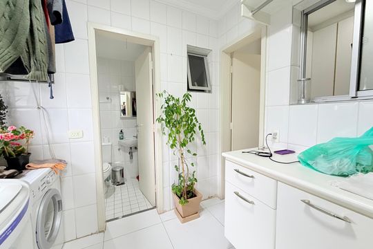Área de serviço de apartamento à venda com 4 quartos, 162m² em Vila Cordeiro, São Paulo
