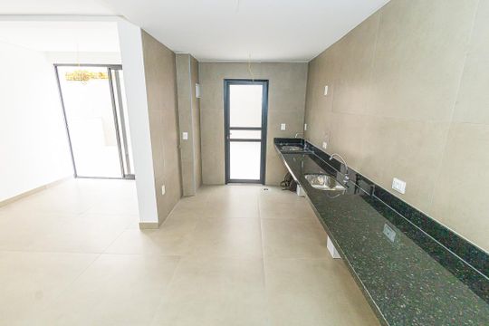 Cozinha americana de apartamento à venda com 3 quartos, 130m² em Cidade Nova, Belo Horizonte