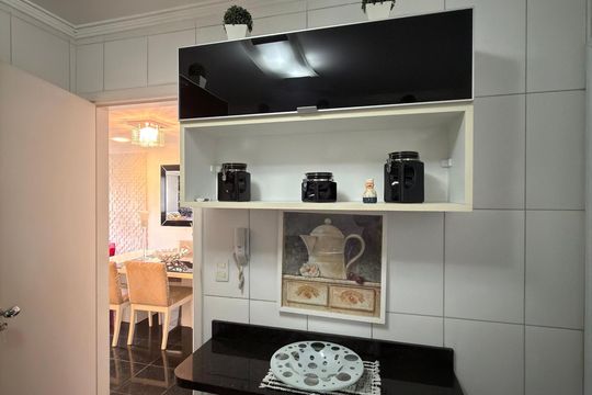 Cozinha  de casa de condomínio à venda com 3 quartos, 155m² em Taboão, São Bernardo do Campo