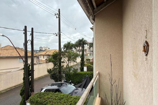 Quarto 1 - Suíte Sacada de casa de condomínio à venda com 3 quartos, 155m² em Taboão, São Bernardo do Campo