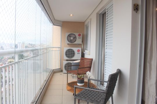 Varanda de apartamento à venda com 3 quartos, 118m² em Santa Paula, São Caetano do Sul