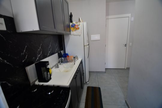 Cozinha de apartamento à venda com 2 quartos, 43m² em Parque da Amizade (nova Veneza), Sumaré