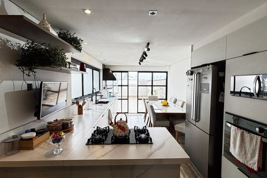 Cobertura - Cozinha de apartamento à venda com 2 quartos, 160m² em Vila Valparaíso, Santo André