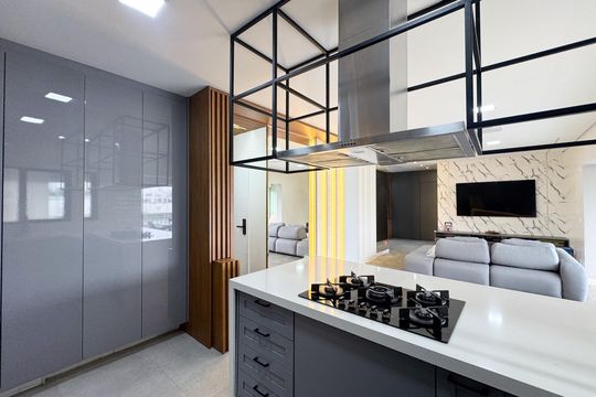Cozinha de apartamento à venda com 3 quartos, 151m² em Jardim Chácara Inglesa, São Bernardo do Campo