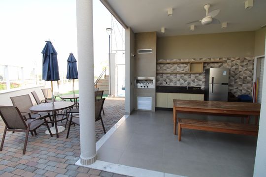 Área comum - Churrasqueira de apartamento para alugar com 3 quartos, 76m² em Vila Industrial, São José dos Campos