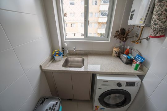 Área de Serviço de apartamento à venda com 3 quartos, 120m² em Capão Raso, Curitiba
