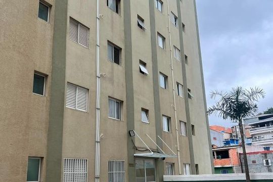 Fachada do bloco de apartamento à venda com 2 quartos, 60m² em Cidade Jardim Cumbica, Guarulhos