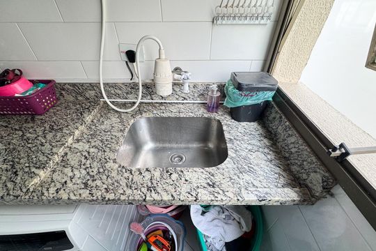 Área de Serviço de apartamento à venda com 3 quartos, 78m² em Nova Petrópolis, São Bernardo do Campo