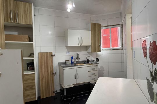 Cozinha e Área de Serviço de apartamento para alugar com 2 quartos, 67m² em Saboó, Santos