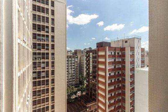 Vista da Sala de apartamento para alugar com 1 quarto, 50m² em Vila Buarque, São Paulo