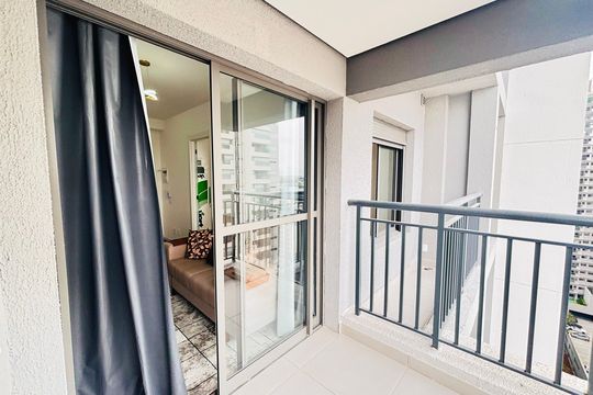 Varanda de apartamento para alugar com 1 quarto, 34m² em Vila Guilhermina, São Paulo