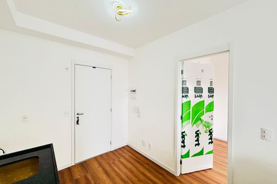 Cozinha de apartamento para alugar com 1 quarto, 34m² em Vila Guilhermina, São Paulo