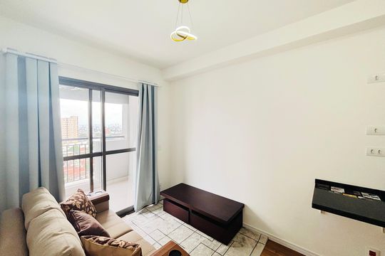 Sala de apartamento para alugar com 1 quarto, 34m² em Vila Guilhermina, São Paulo