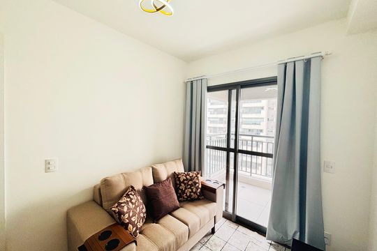 Sala de apartamento para alugar com 1 quarto, 34m² em Vila Guilhermina, São Paulo