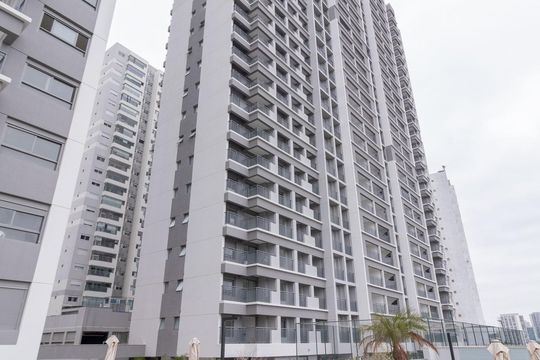 Fachada de apartamento à venda com 1 quarto, 42m² em Vila Guilhermina, São Paulo