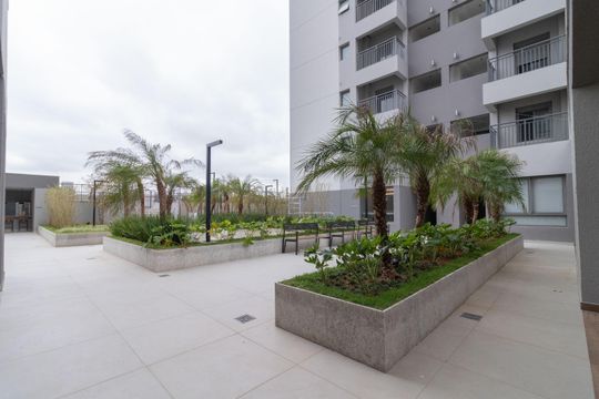 Área comum de apartamento à venda com 1 quarto, 42m² em Vila Guilhermina, São Paulo
