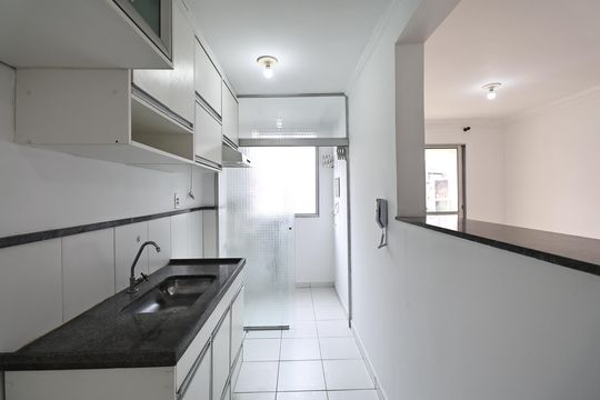 Cozinha de apartamento à venda com 3 quartos, 91m² em Parque Sao Vicente, Santo André