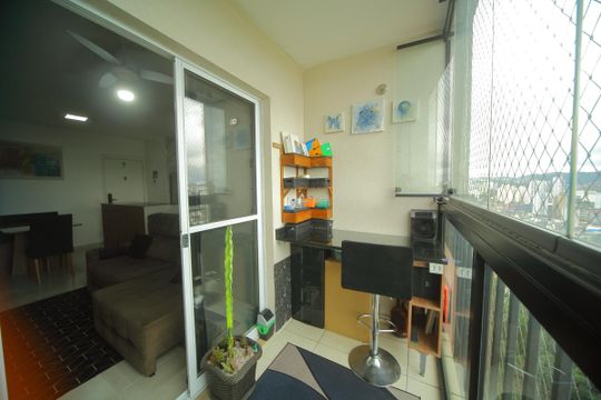 Varanda da Sala de apartamento à venda com 3 quartos, 72m² em Vila Santa Rita de Cassia, São Bernardo do Campo