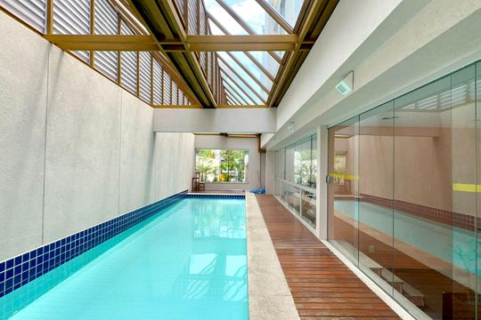 Piscina de apartamento para alugar com 1 quarto, 62m² em Vila Madalena, São Paulo