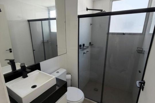 Banheiro de apartamento à venda com 2 quartos, 44m² em Bonsucesso, Rio de Janeiro