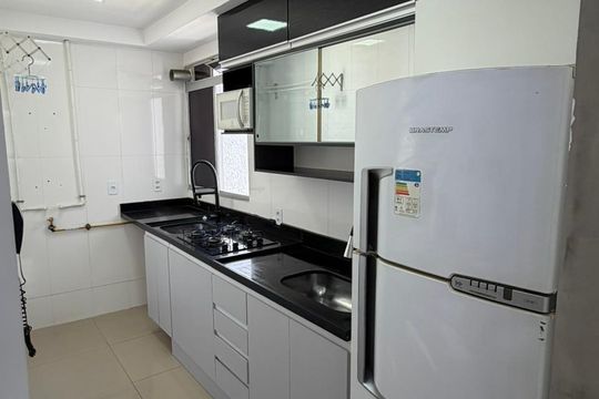 Cozinha de apartamento à venda com 2 quartos, 44m² em Bonsucesso, Rio de Janeiro