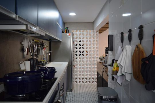 Cozinha de apartamento à venda com 1 quarto, 70m² em Vila Madalena, São Paulo