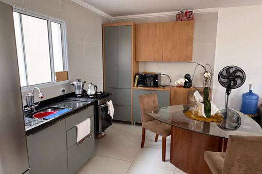 Cozinha - Armários de casa de condomínio para alugar com 3 quartos, 77m² em Chácara Ondas Verdes, Cotia